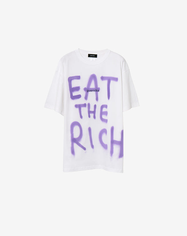 Graffiti Spray T shirt / Eat the rich