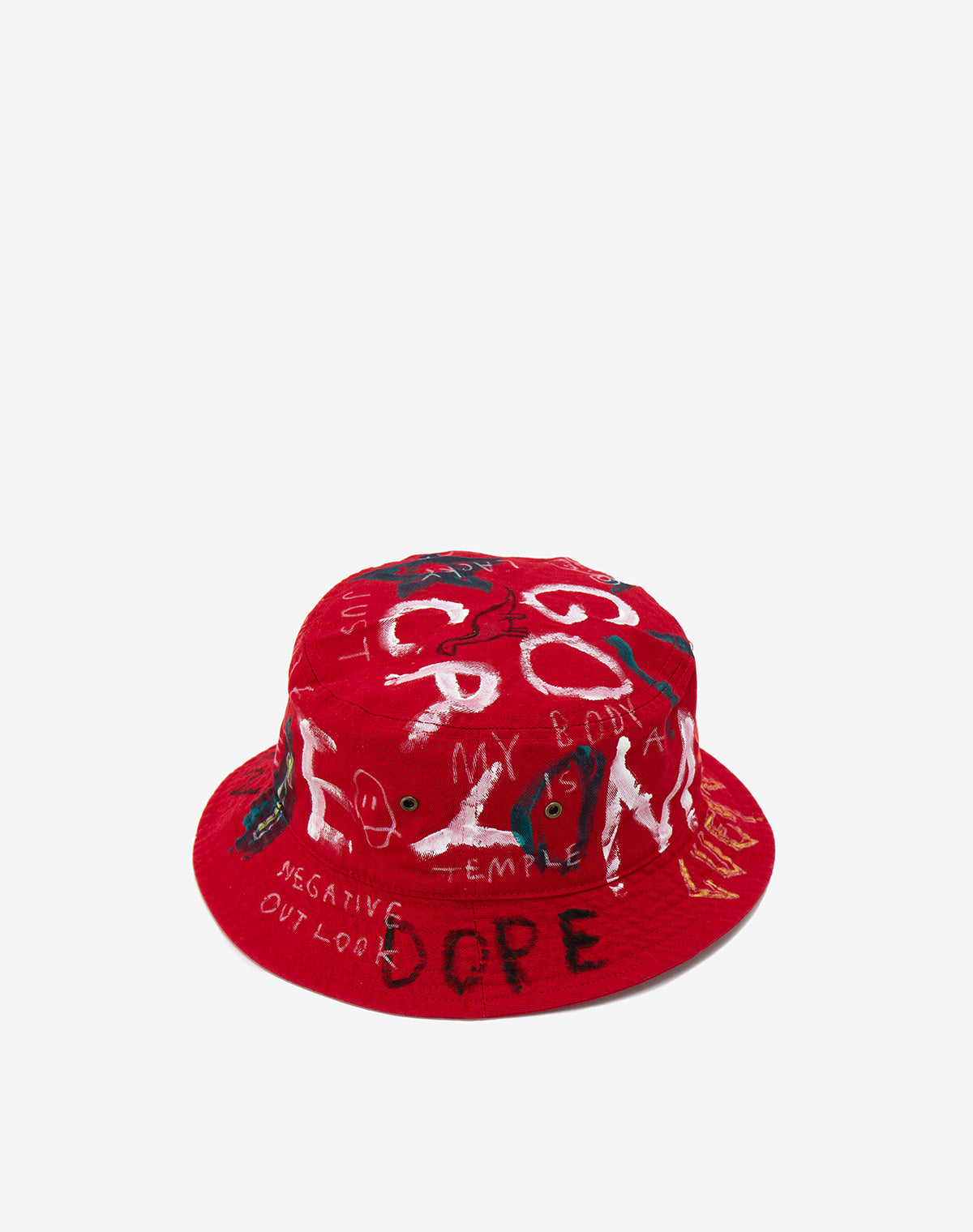 Hand Painted Hat / Red – guernika official online shop