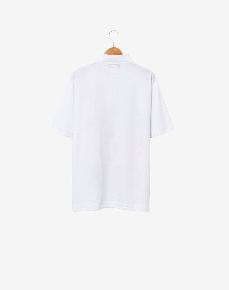 Paint Polo Shirt / White