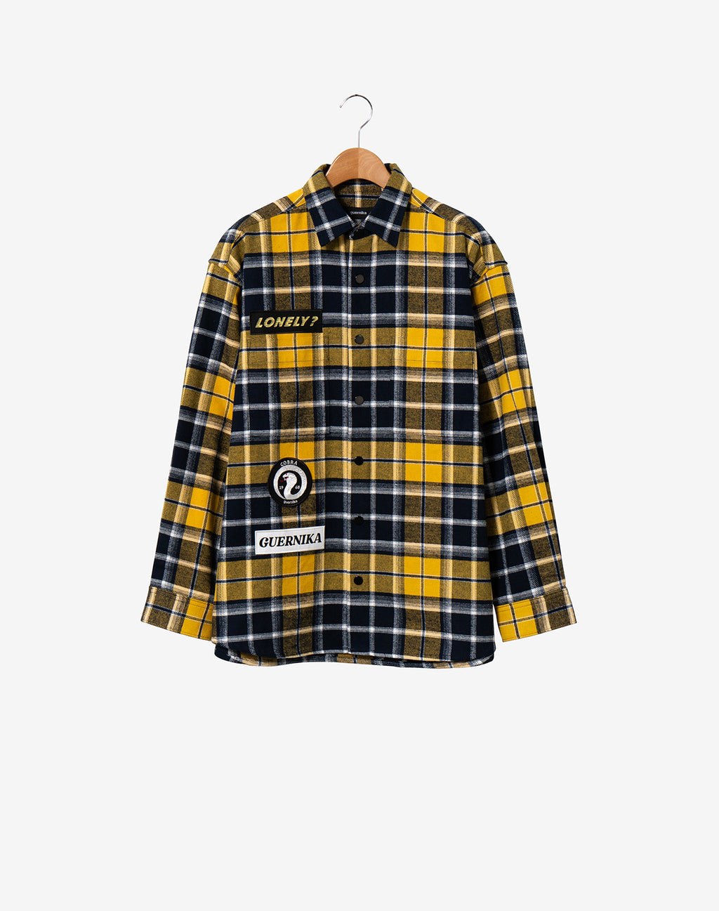 Check Shirt Jacket / Yellow – guernika official online shop