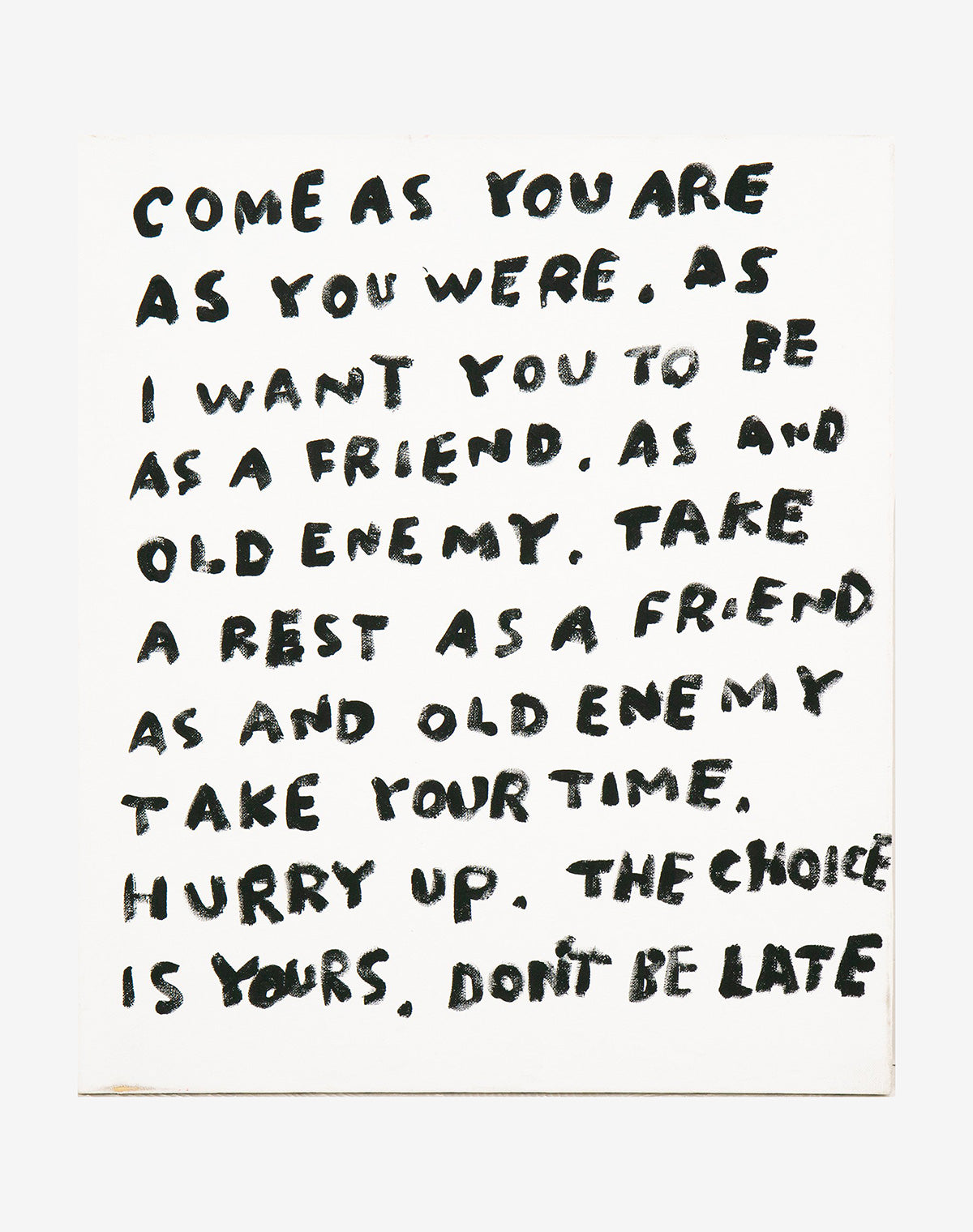 guernika x VIA: The Choice Is Yours】Come As You Are